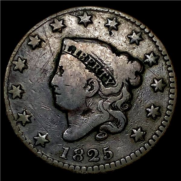 1825 Coronet Head Large Cent LIGHTLY  CIRCULATED
