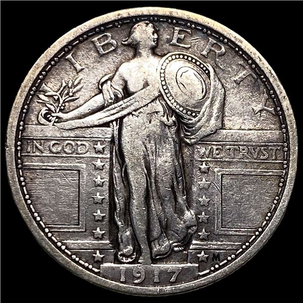 1917 Type 1 Standing Liberty Quarter CLOSELY  UNCIRCULATED