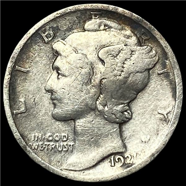1921 Silver Mercury Dime NEARLY UNCIRCULATED
