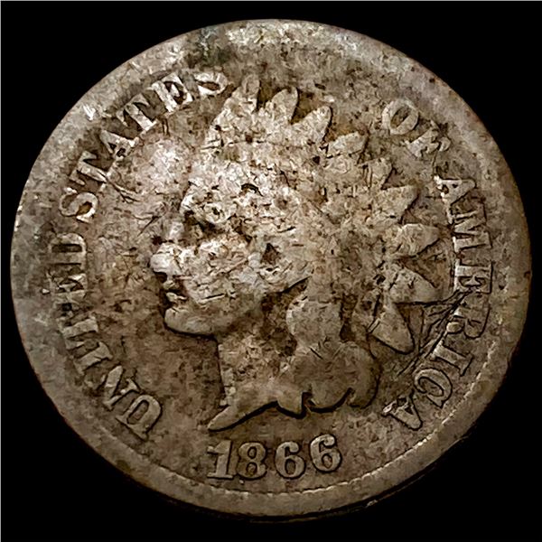 1866 Indian Head Cent NICELY CIRCULATED
