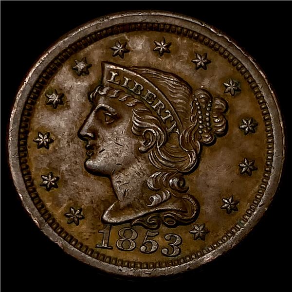 1853 Braided Hair Large Cent UNCIRCULATED
