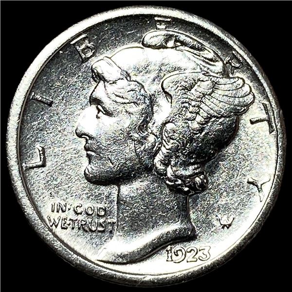 1923-S Silver Mercury Dime CHOICE AU