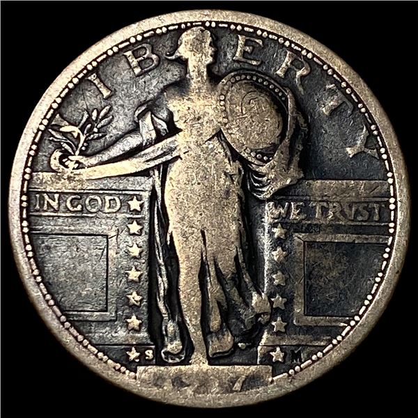1917-S Silver Standing Liberty Quarter NICELY  CIRCULATED