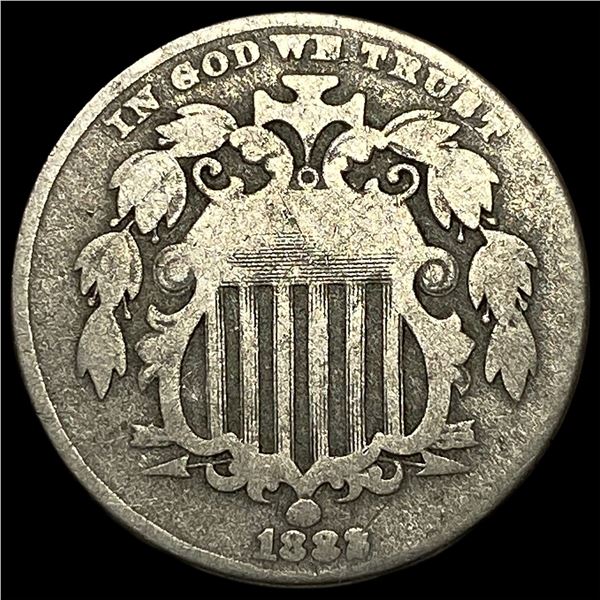 1882 Shield Nickel NICELY CIRCULATED