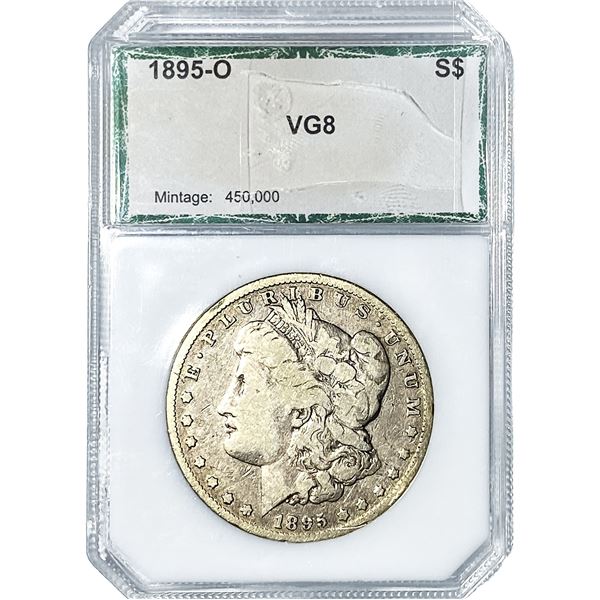 1895-O Morgan Silver Dollar PCI VG8