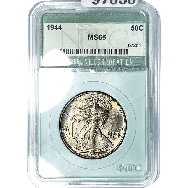 1944 Walking Liberty Half Dollar NTC MS65