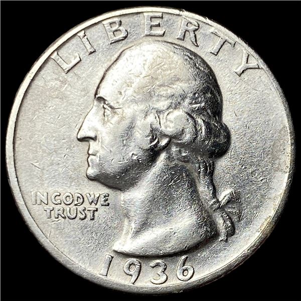 1936-D Silver Washington Quarter NEARLY  UNCIRCULATED