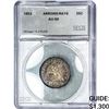 Image 1 : 1853 Seated Liberty Quarter SEGS AU50 Arrows&Rays