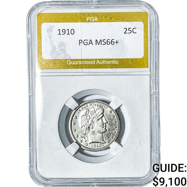 1910 Barber Quarter PGA MS66+