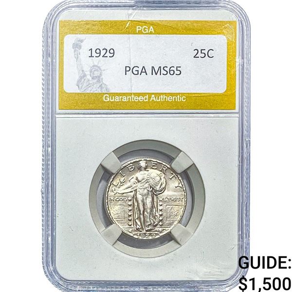 1929 Standing Liberty Quarter PGA MS65