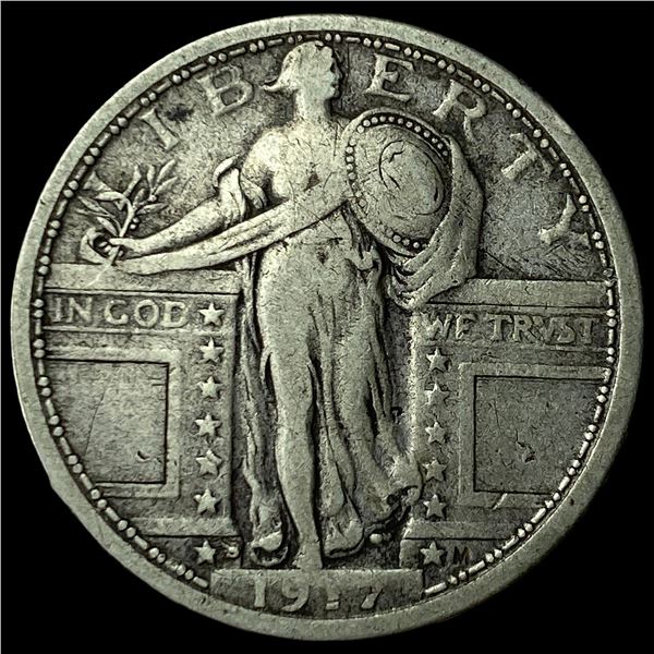 1917-S Type 1 Standing Liberty Quarter  LIGHTLY CIRCULATED