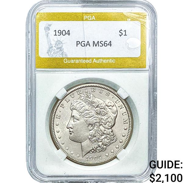1904 Morgan Silver Dollar PGA MS64