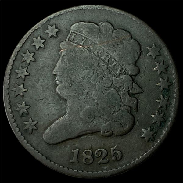 1825 Classic Head Half Cent CHOICE AU
