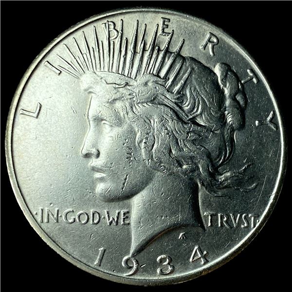 1934-S Silver Peace Dollar CLOSELY  UNCIRCULATED