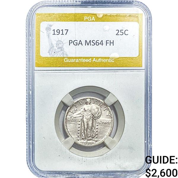1917 Standing Liberty Quarter PGA MS64FH