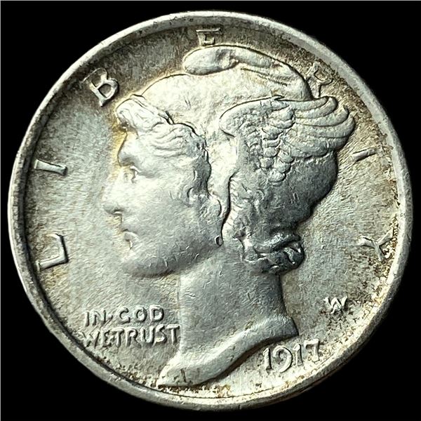 1917-D Silver Mercury Dime CLOSELY  UNCIRCULATED