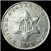 Image 1 : 1852 Silver Three-Cent Piece CLOSELY  UNCIRCULATED