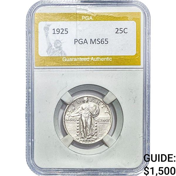 1925 Standing Liberty Quarter PGA MS65