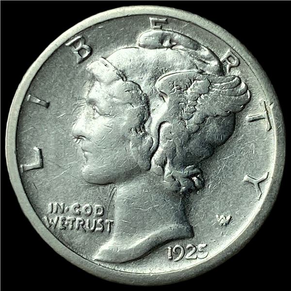 1925-S Silver Mercury Dime CLOSELY  UNCIRCULATED