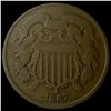 Image 1 : 1867 Shield Two Cents NICELY CIRCULATED