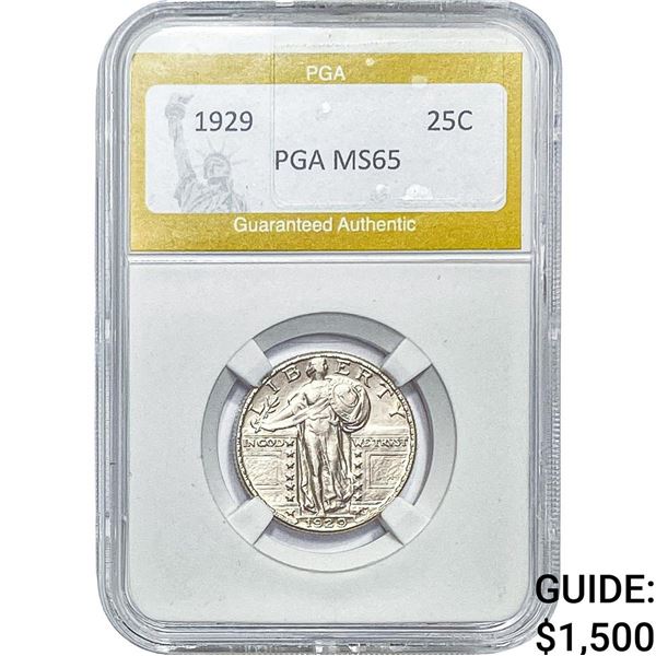 1929 Standing Liberty Quarter PGA MS65