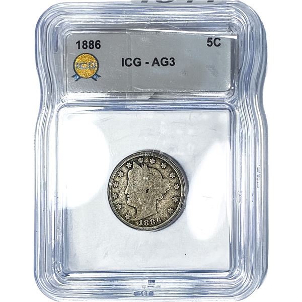1886 Liberty Victory Nickel ICG AG3