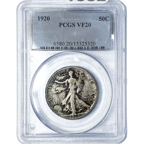 1920 Walking Liberty Half Dollar PCGS VF20