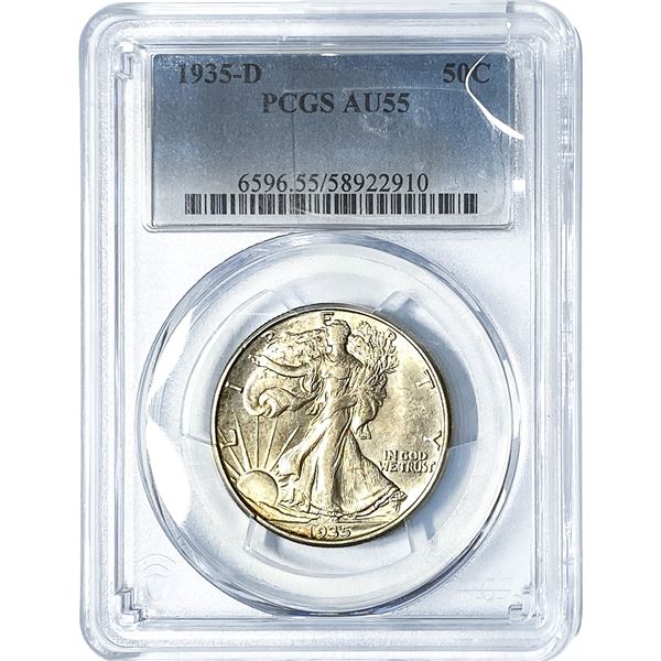 1935-D Walking Liberty Half Dollar PCGS AU55