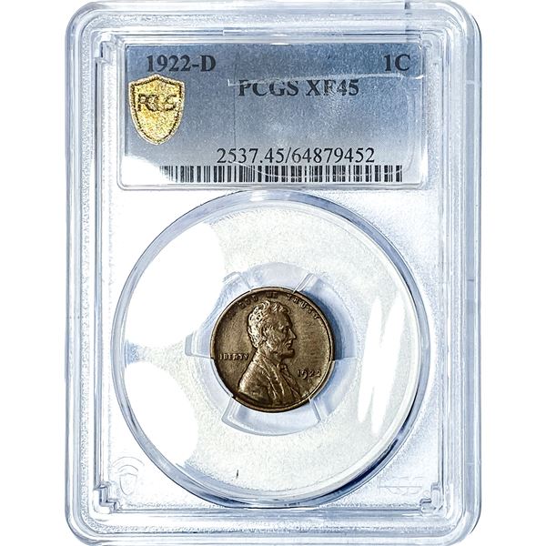 1922-D Wheat Cent PCGS XF45