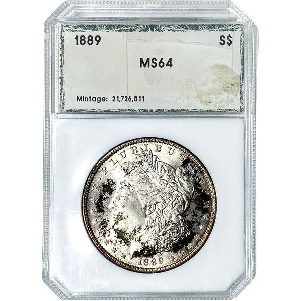 1889 Morgan Silver Dollar PCI MS64