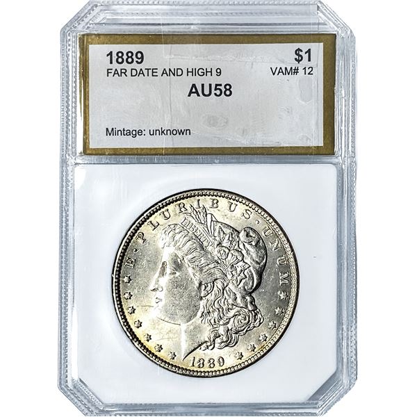 1889 Morgan Silver Dollar PGA AU58