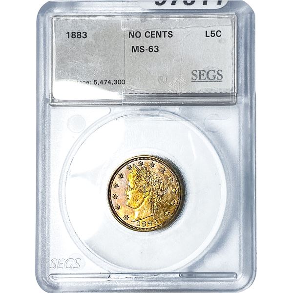 1883 Liberty Victory Nickel SEGS MS63