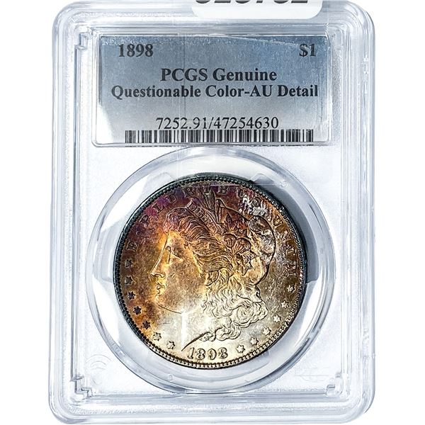 1898 Morgan Silver Dollar PCGS Genuine