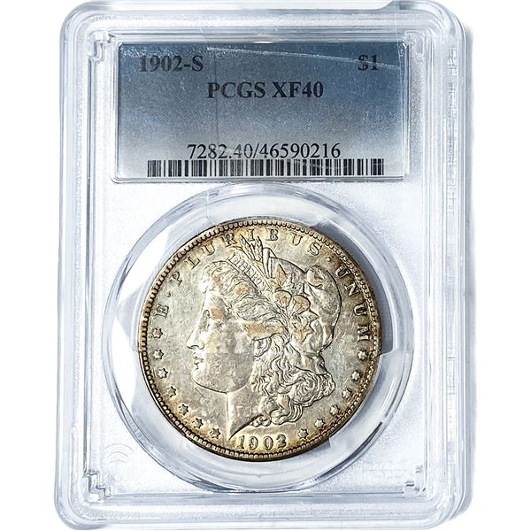 1902-S Morgan Silver Dollar PCGS XF40