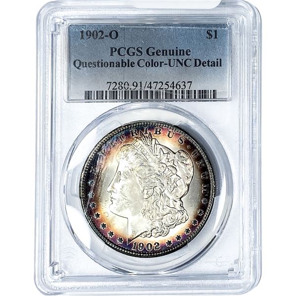 1902-O Morgan Silver Dollar PCGS Genuine