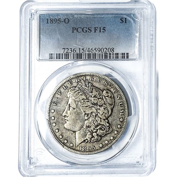 1895-O Morgan Silver Dollar PCGS F15