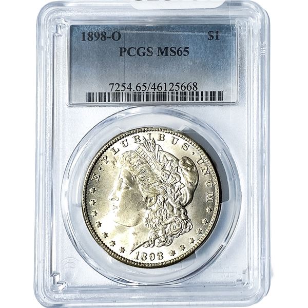 1898-O Morgan Silver Dollar PCGS MS65
