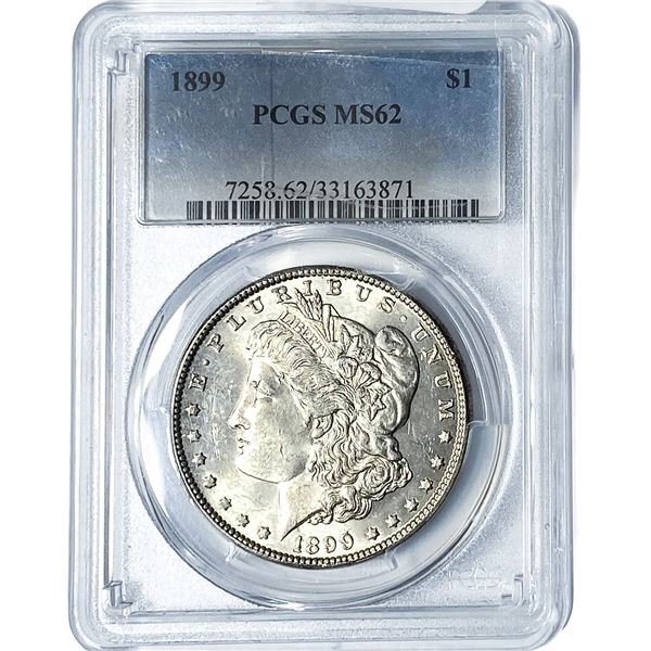 1899 Morgan Silver Dollar PCGS MS62