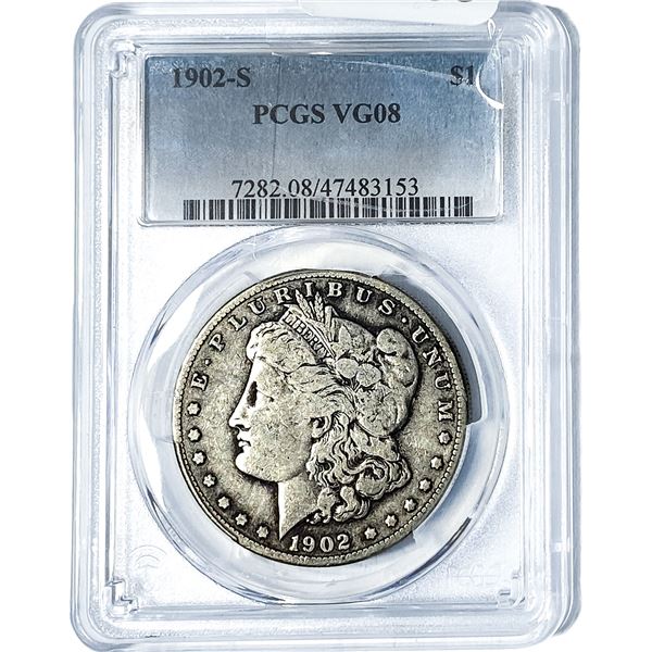 1902-S Morgan Silver Dollar PCGS VG08
