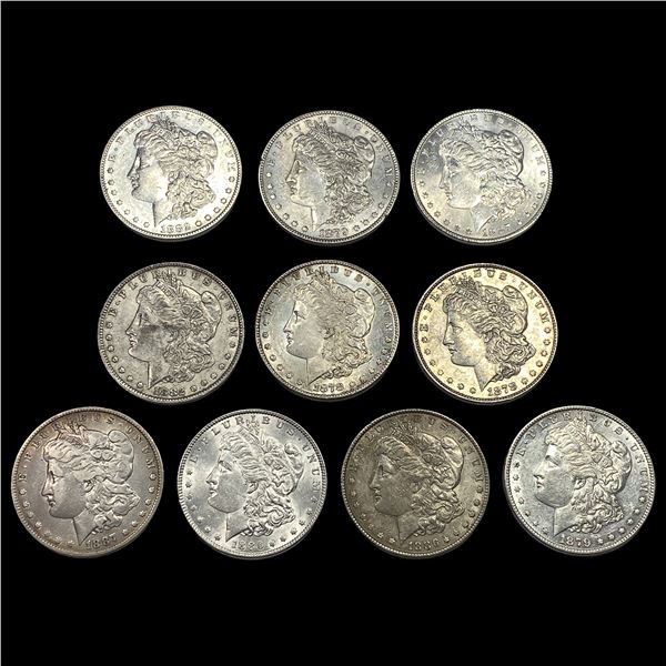 [10]1878-1886 Morgan Dollars ALMOST UNCIRCULATED