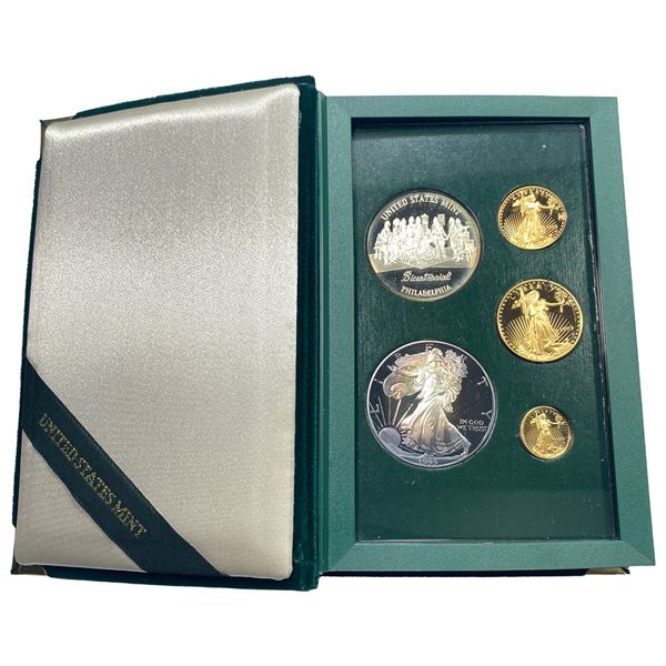[5]1993 U.S. Mint Phil. Gold&Silver Am. Eagle Set