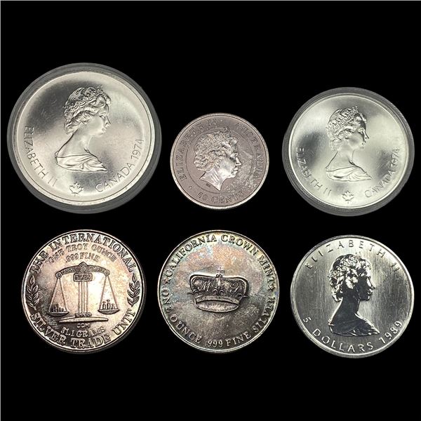 [6] 1986-2014 U.S. & Canada Silver Coin Lot