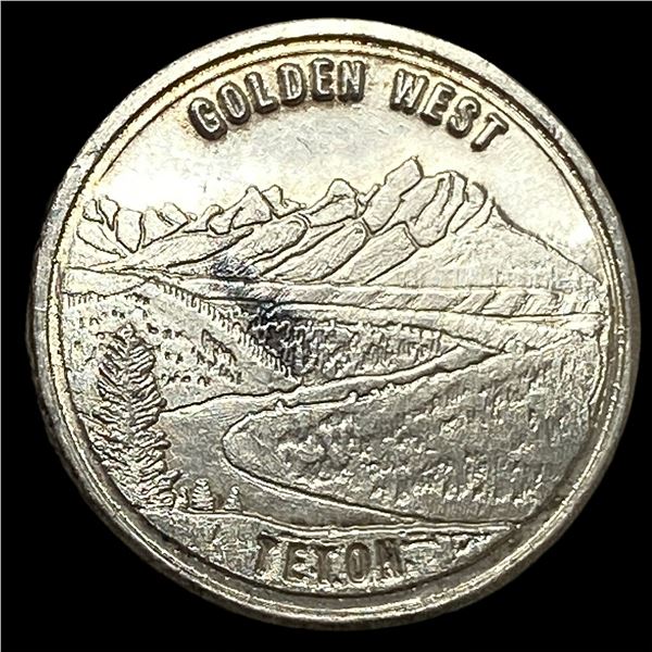 1oz Silver Swiss of America Golden West Teton