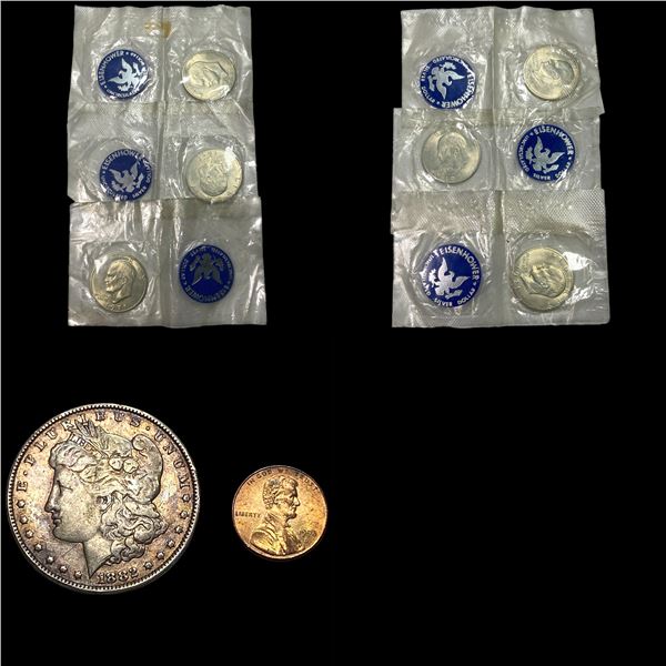 [8] 1882-1998 U.S. Silver Dollar & 1C Lot