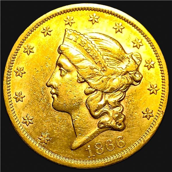 1866 $20 Gold Double Eagle