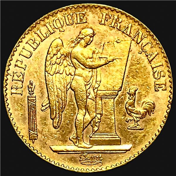 1893-A France 20 Gold Francs