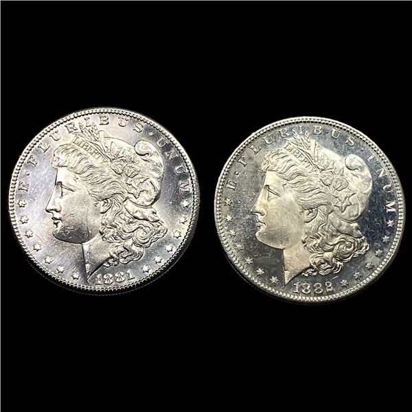 [2] 1881-S-1882-S Morgan Silver Dollar