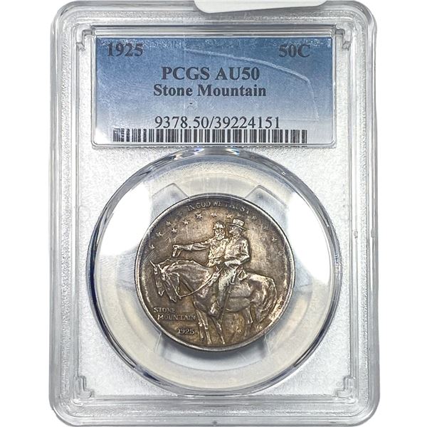 1925 Stone Mountain Half Dollar PCGS AU50
