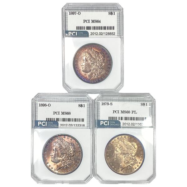 [3] 1879-1898 Morgan Silver Dollar PCI