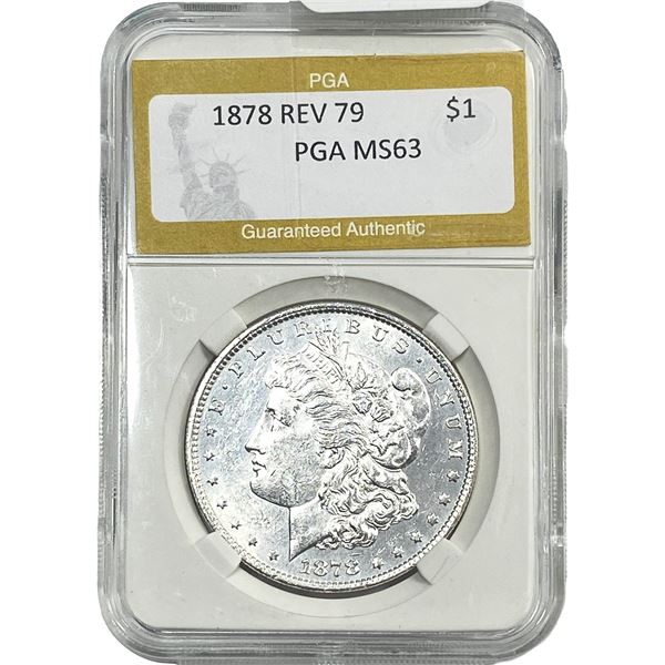 1878 Rev. 79 Morgan Silver Dollar PGA MS69